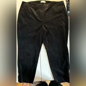 Talbots Black Straight-Leg Trousers